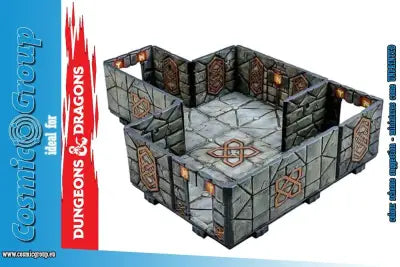 Dungeons & Lasers Hall Of Heroes – Modulära Terrängdetaljer för RPG och Skirmish Spel