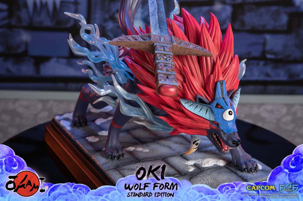 Okami Oki Wolf Staty i Resin first4figures