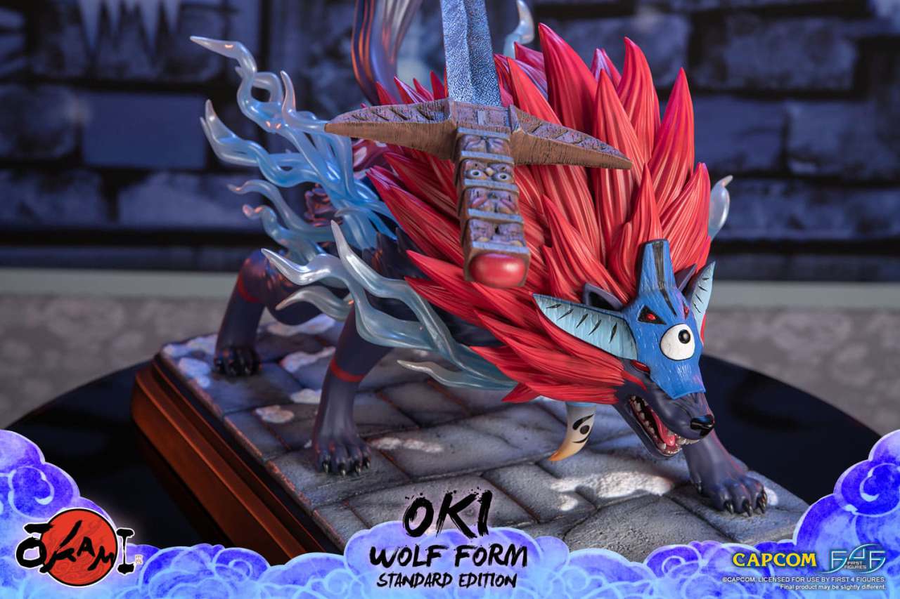 Okami Oki Wolf Staty i Resin first4figures