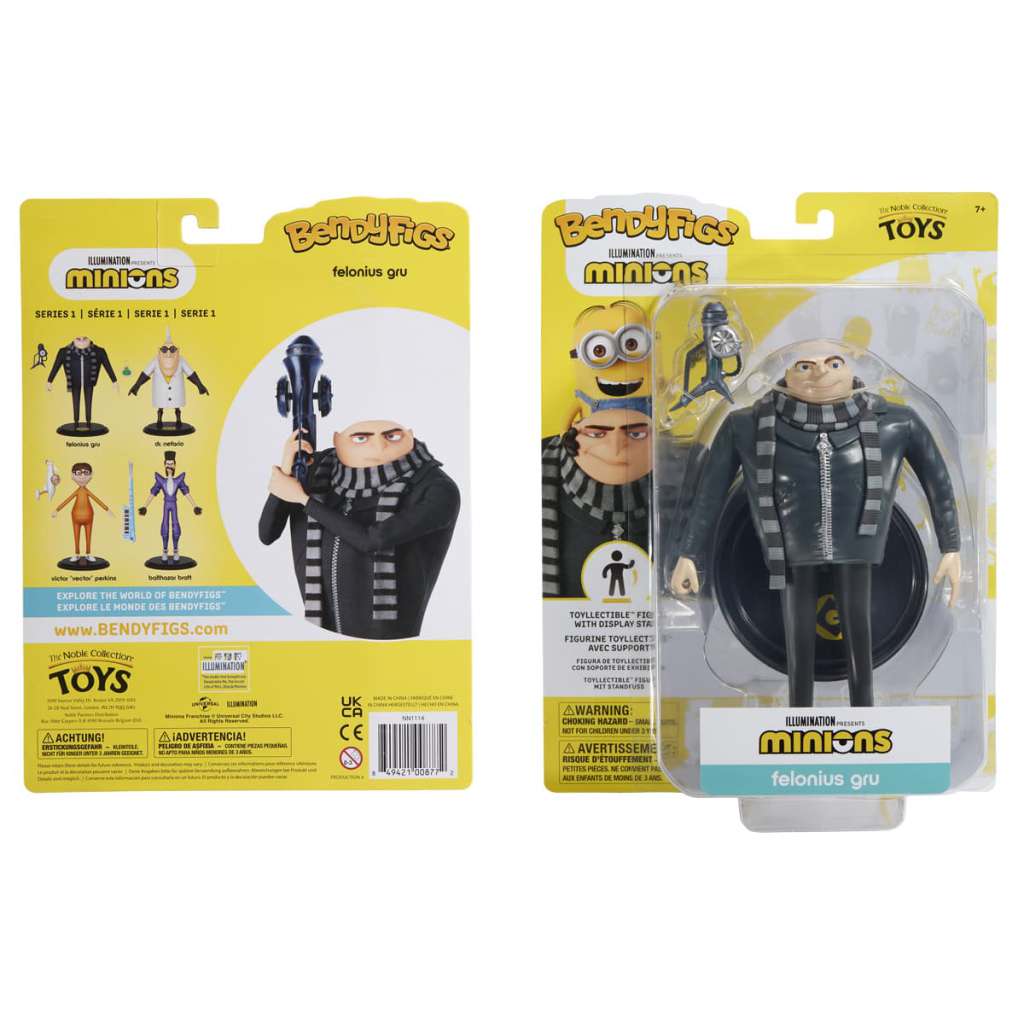 Minions Felonious Gru Bendyfig – Flexibel och Rolig Figur noble collections