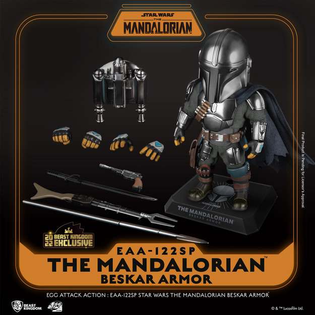 Egg Attack Mandalorian Beskar Armor Figur beast kingdom