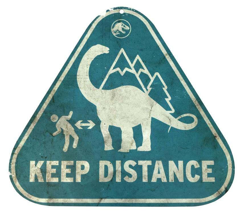 Jurassic World Metallvarningsskyltar - Replicas - Robotto