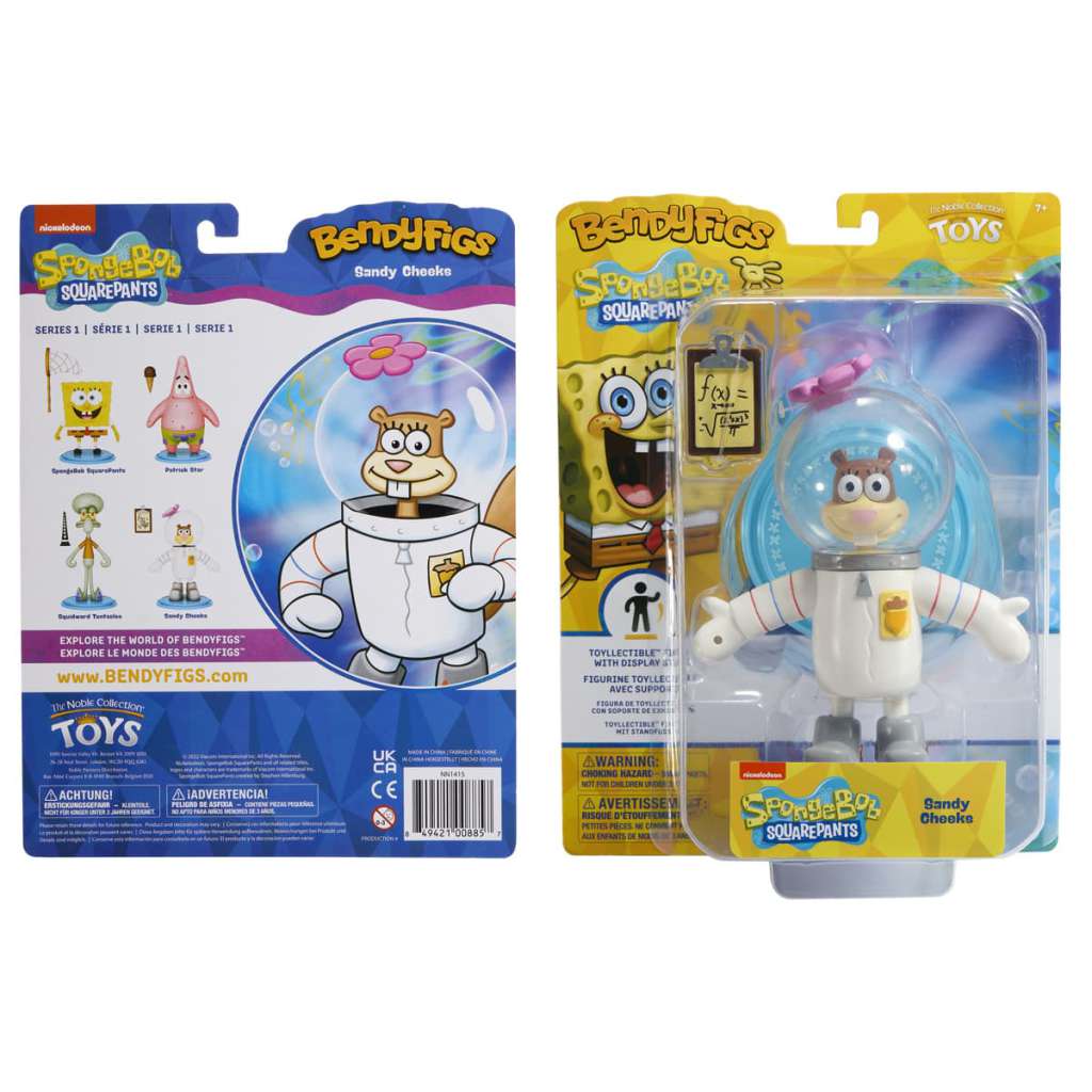 Svampbob Sandy Cheeks Bendyfig - Samlarfigur noble collections