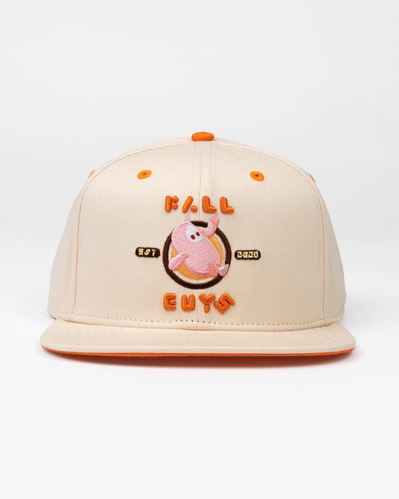 Fall Guys Vit Snapback i Hållbart Material itemlab gmbh