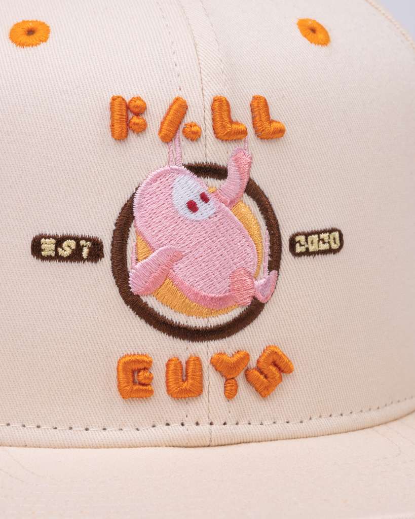 Fall Guys Vit Snapback i Hållbart Material itemlab gmbh