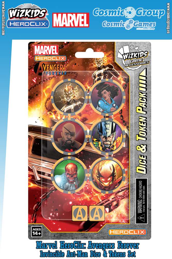 Mhc Avengers Forever Ghost Rider Dice & Tokens Set wizkids
