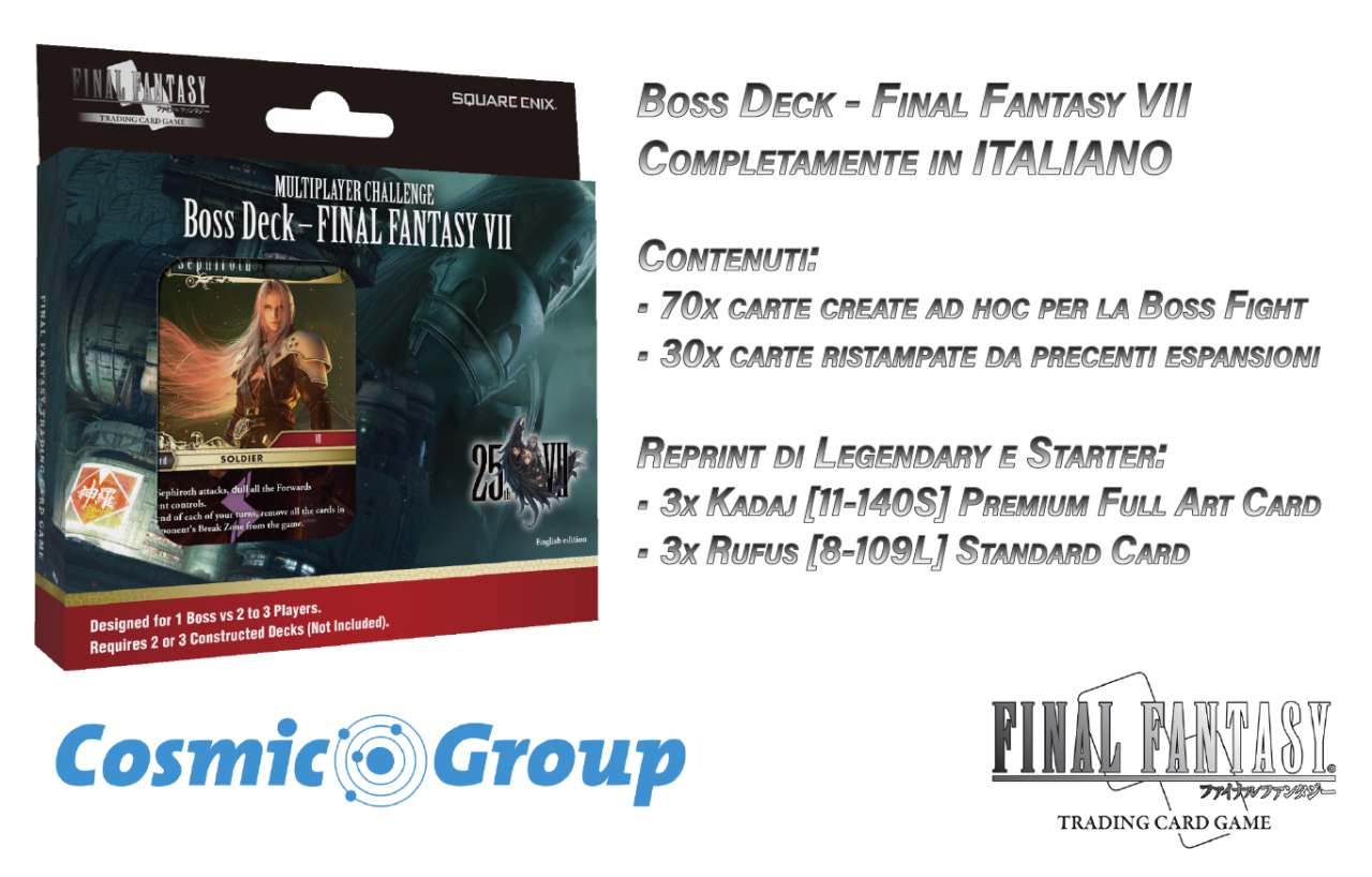 Final Fantasy Trading Card Game Boss Deck FF VII square enix