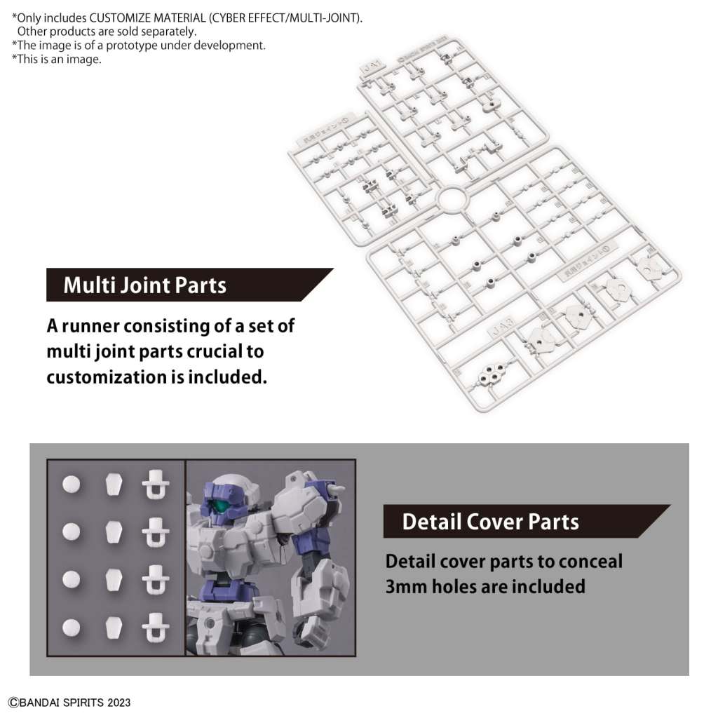 30mm Anpassad Mat Cyber Effekt / Multi Joint bandai model kit gunpla