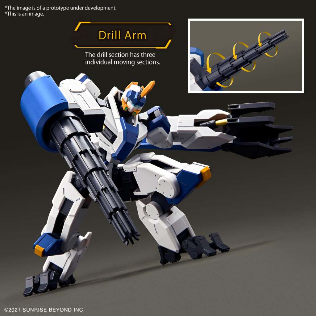 Hg Mailes Byakuchi Drill & Claw Arm 1/72 bandai model kit gunpla