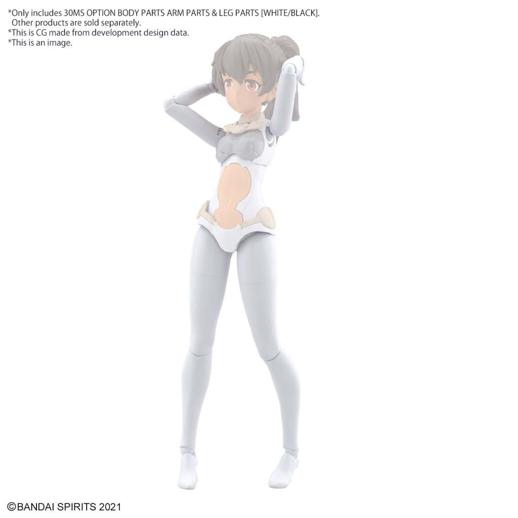 30ms Opt Kroppsdelar Arm/Ben Vit/Svart bandai model kit gunpla