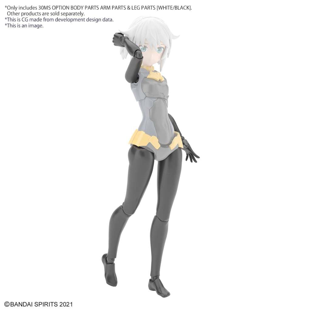 30ms Opt Kroppsdelar Arm/Ben Vit/Svart bandai model kit gunpla