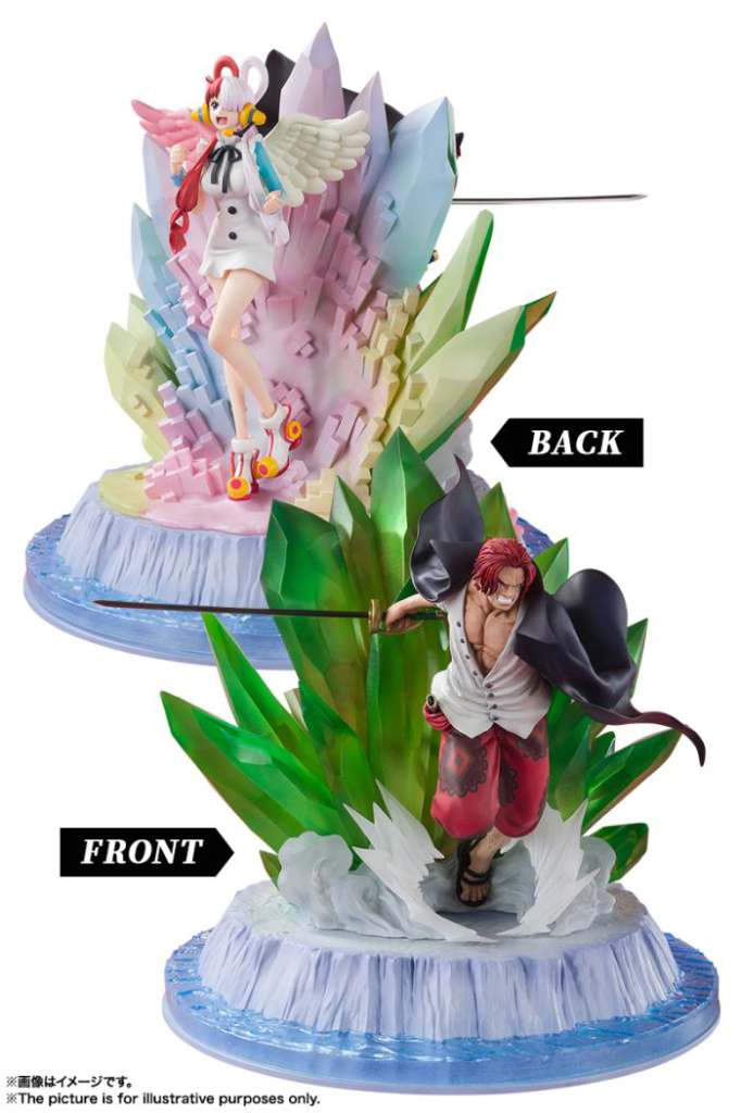One Piece Zero Extra Battle Shanks och Uta Staty bandai