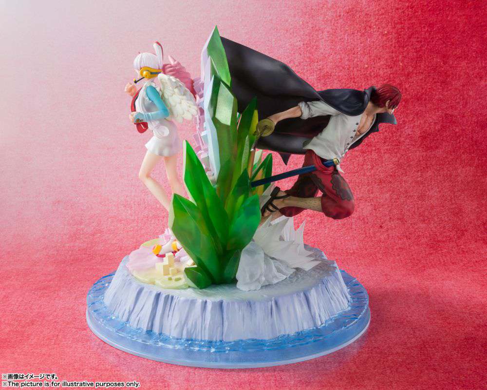 One Piece Zero Extra Battle Shanks och Uta Staty bandai