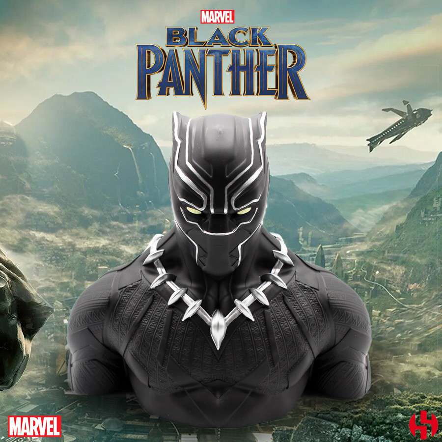 Black Panther Wakanda Deluxe Bust Bank semic