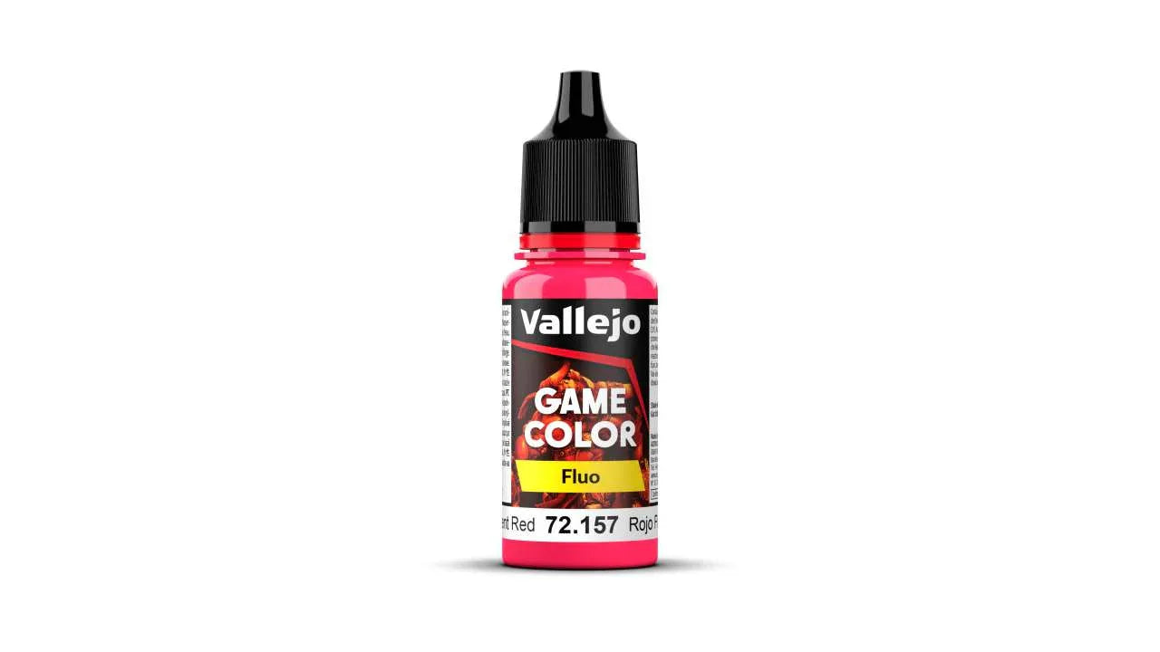 Game Color 72157 Fluo Red – Högkvalitativ Målarfärg - Robotto