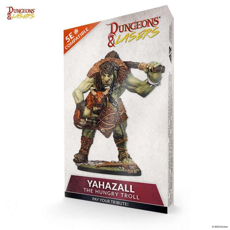 Dungeons & Lasers: Yahazzal the Hungry Troll Miniature Set - Robotto