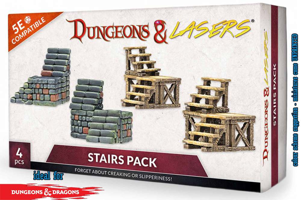 Dungeons & Lasers Stairs Pack Miniatyrset archon games
