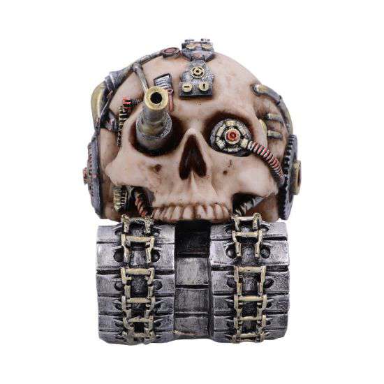 Techno Tank Steampunk Skull Figur nemesis now