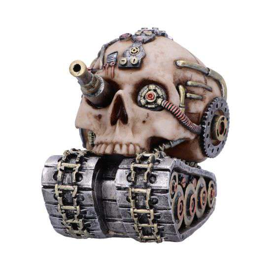 Techno Tank Steampunk Skull Figur nemesis now