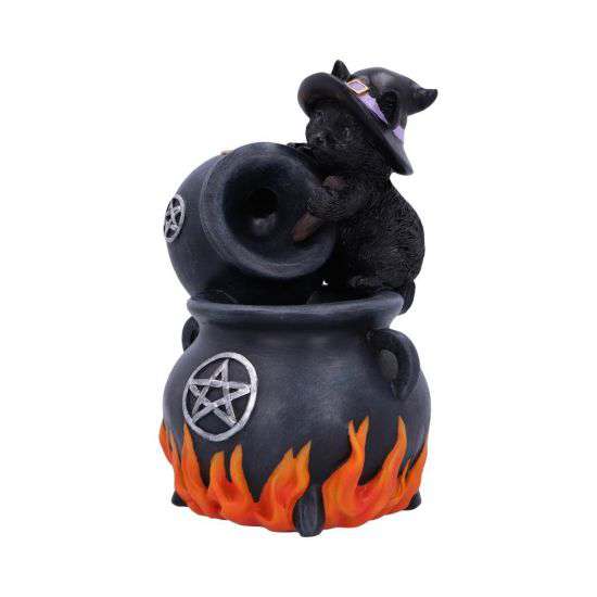 Brew Black Cat Backflow Incense Burner nemesis now