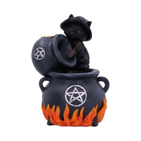 Brew Black Cat Backflow Incense Burner nemesis now