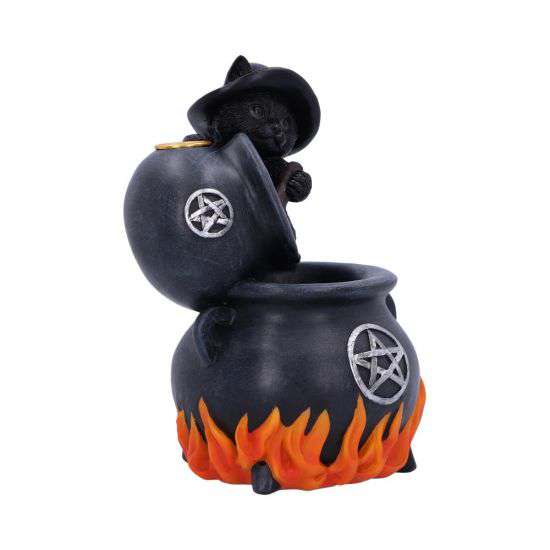 Brew Black Cat Backflow Incense Burner nemesis now
