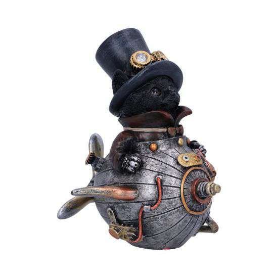 Steampunk Kattfigur - Feline Invention nemesis now