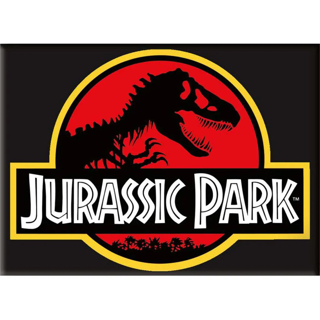 Jurassic Park Logo Flat Magnet - Robotto