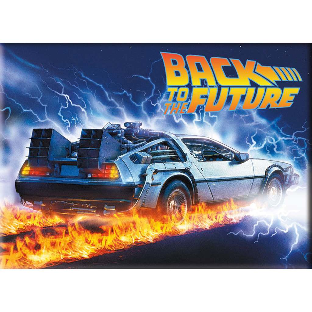 Back to the Future Burn Out Flat Magnet aquarius ent