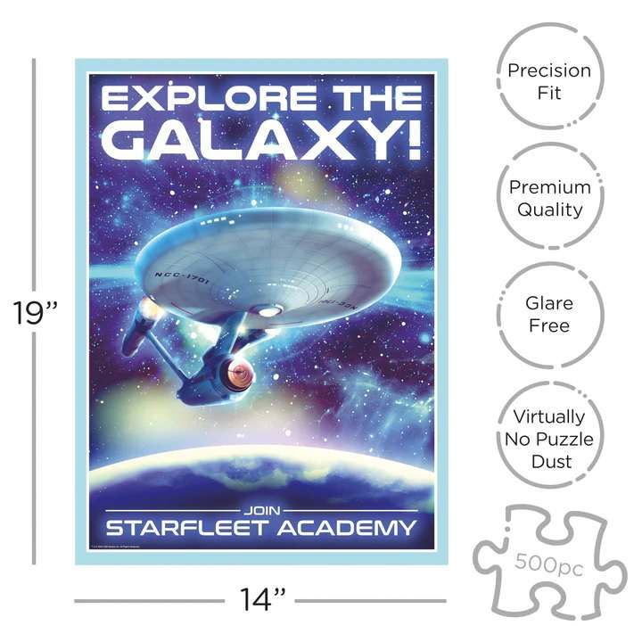 Star Trek Travel 500-Pussel aquarius ent