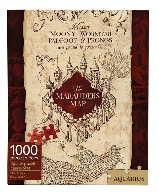 Harry Potter Marauders Map 1000-pussel aquarius ent