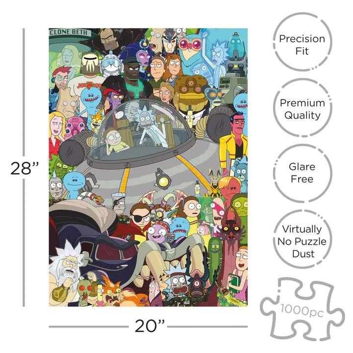 Rick and Morty 1000 bitars pussel - Robotto