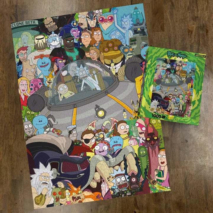 Rick and Morty 1000 bitars pussel - Robotto