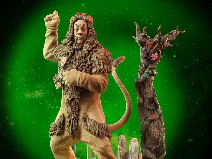 Wizard of Oz Cowerd Lion 1/10 Deluxe Staty iron studios