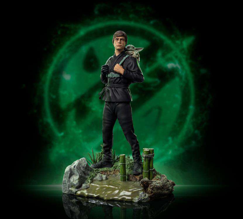 Luke Skywalker och Grogu 1/10 Staty från The Book of Boba Fett iron studios