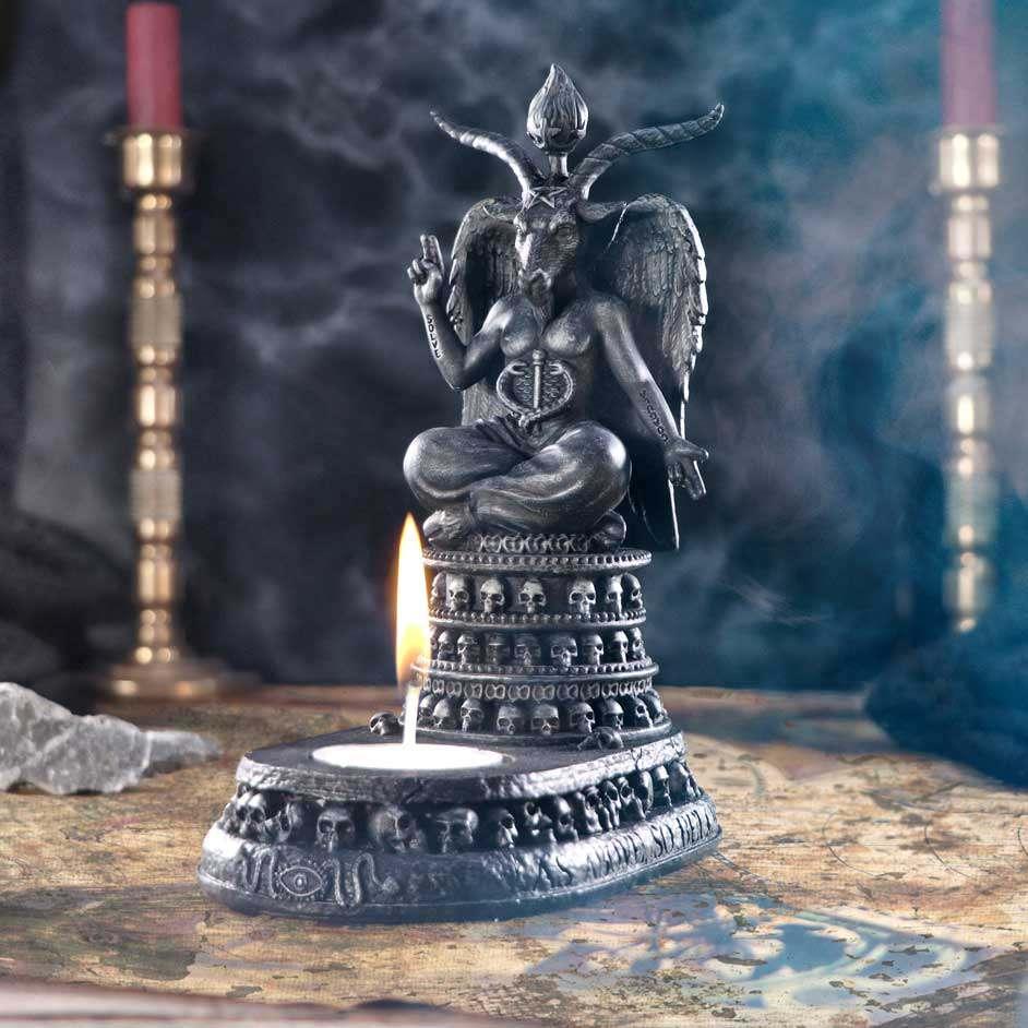 Exc Baphomet's Devotion Tealight Holder - Robotto