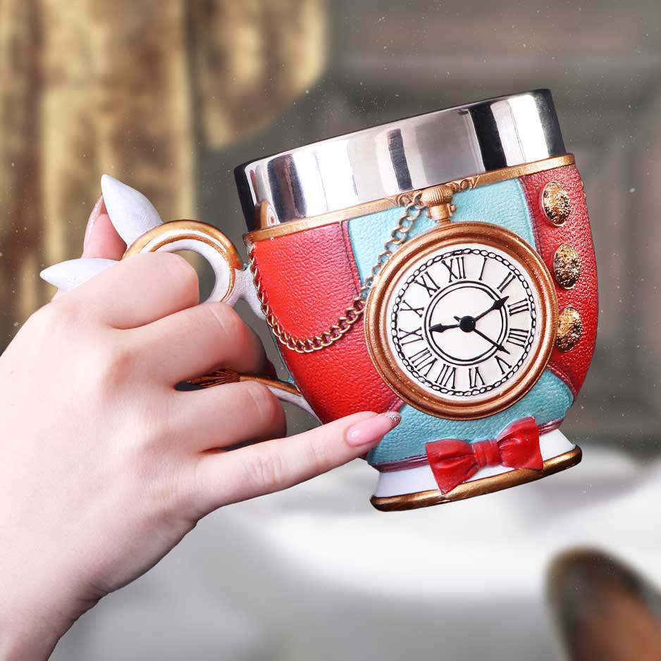 Pinkys Up Vit Kanin Kopp nemesis now