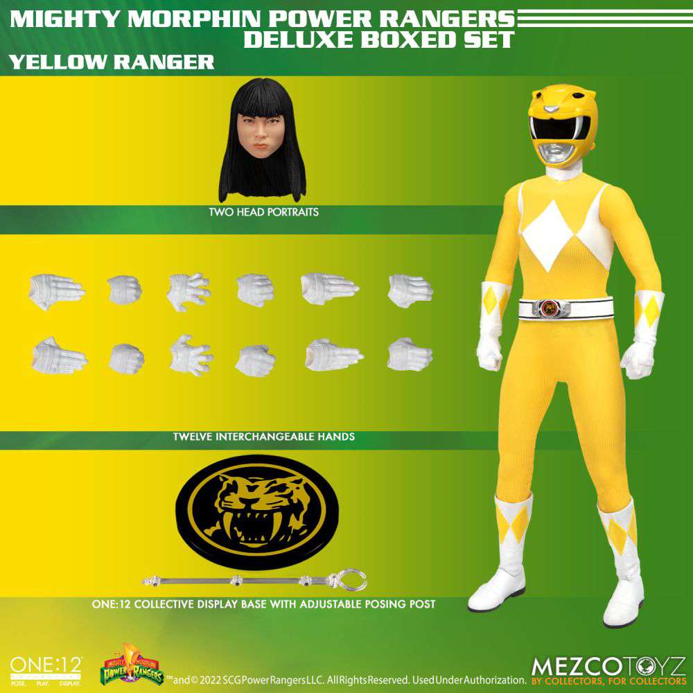 One12collective Mighty Morphin Power Rangers Deluxe Set mezco toys