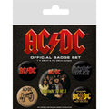 AC/DC Badge Pack – 5 Metal Emblems pyramid international