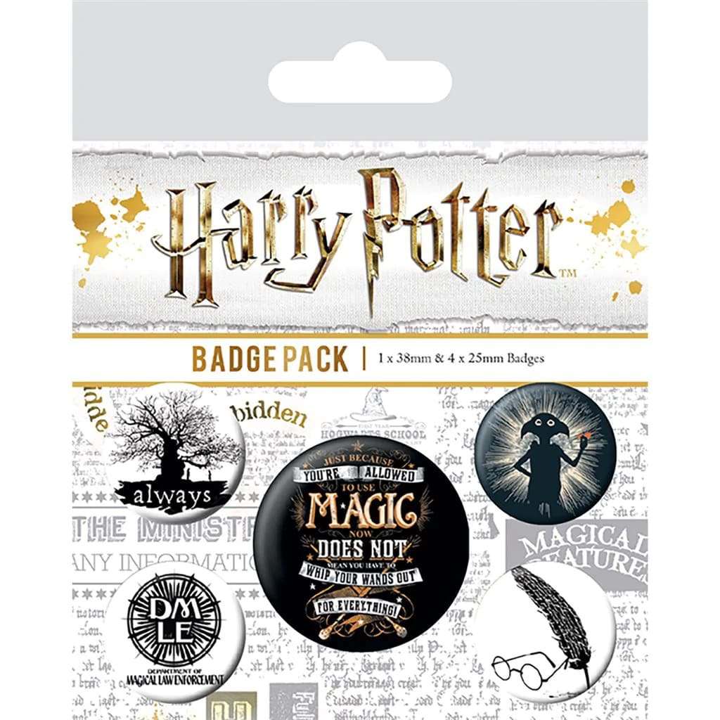 Harry Potter Symboler Badges Paket pyramid international