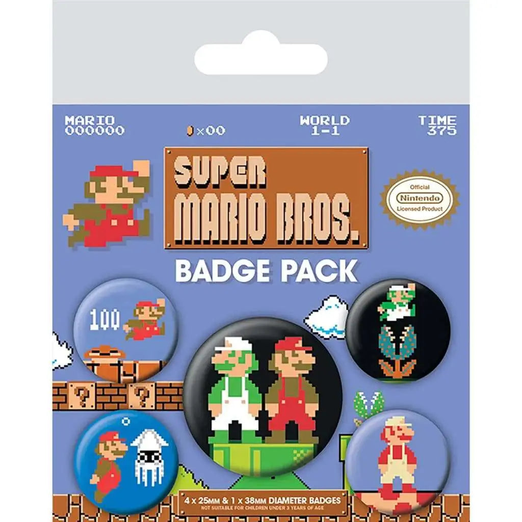 Super Mario Bros Badgepaket