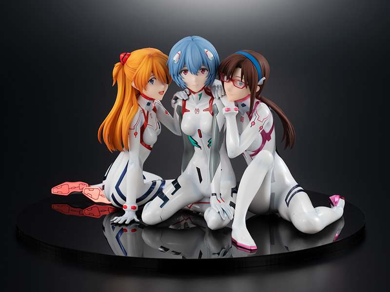 Eva 3.0+1.0 Asuka, Rei & Mari Newtype Figurer kadokawa