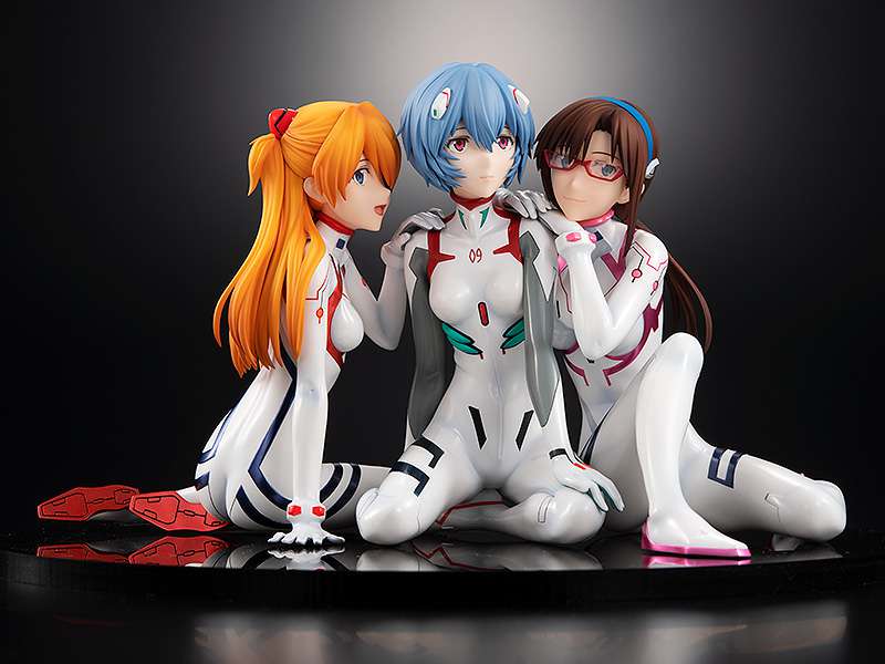 Eva 3.0+1.0 Asuka, Rei & Mari Newtype Figurer kadokawa