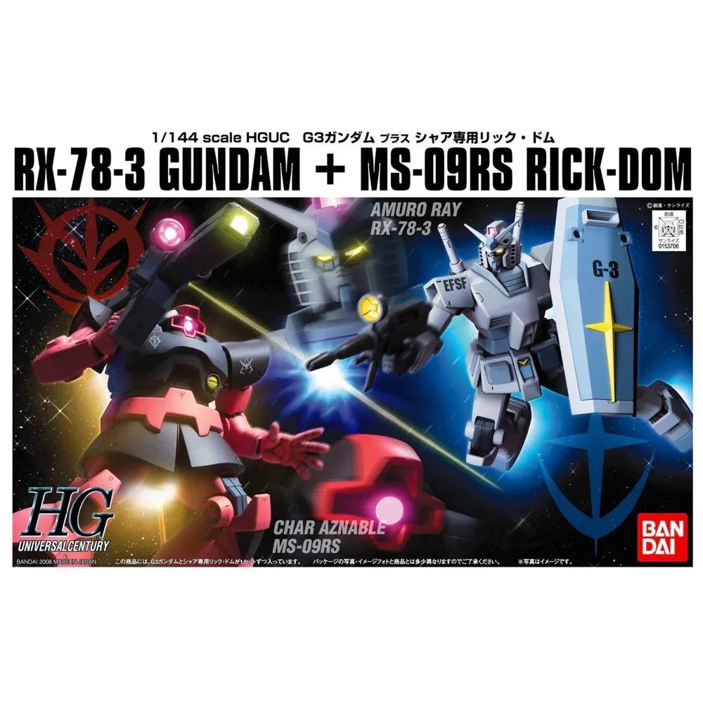 HGUC Gundam G3 vs Char Rick Dom 1/144 - High-Speed Model Collection