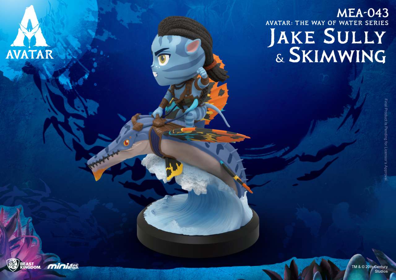 Mini Ägg Avatar 2 Jake Sully + Skimwing beast kingdom