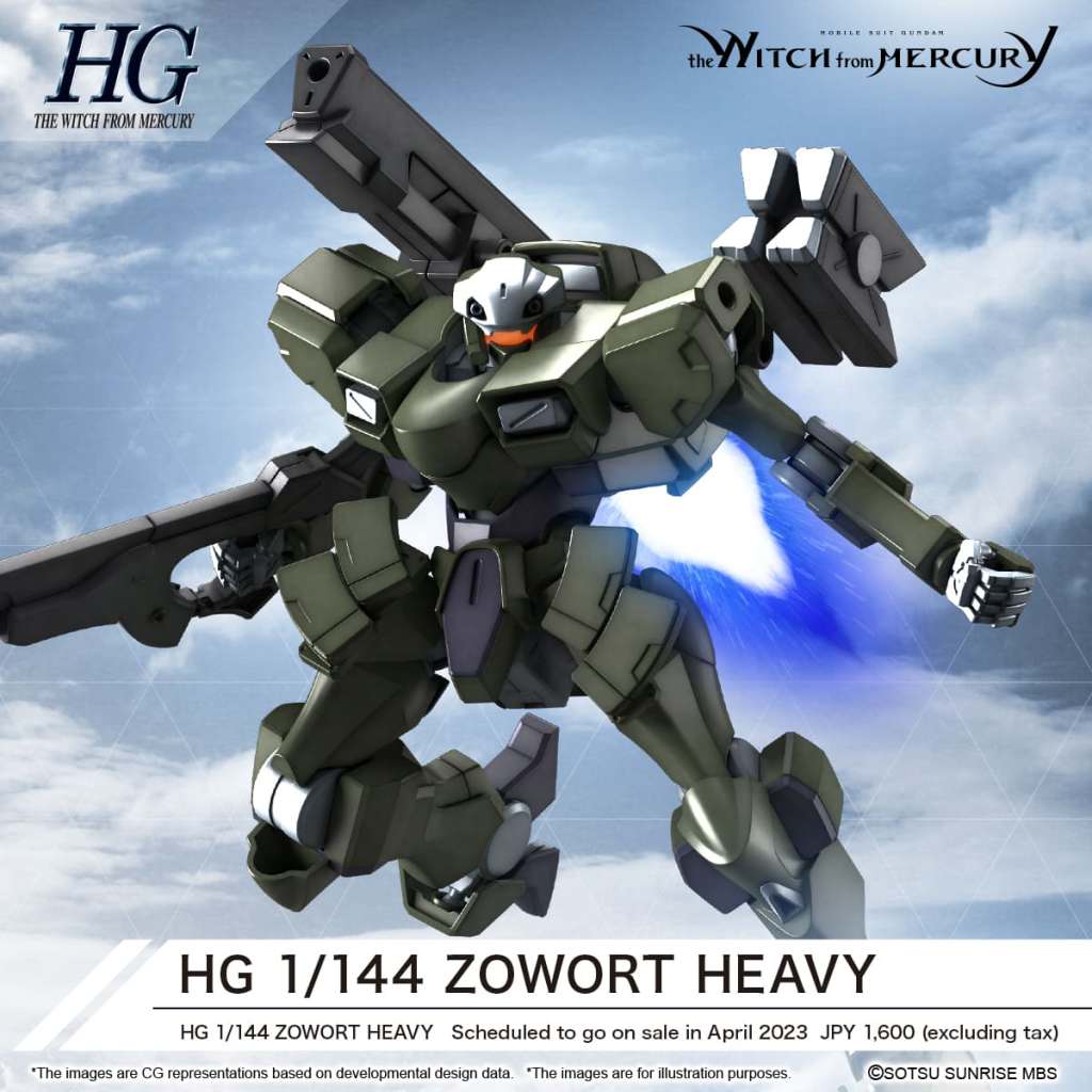 Hg Zowort Heavy 1/144 - Detaljerad Modellbyggsats bandai model kit gunpla
