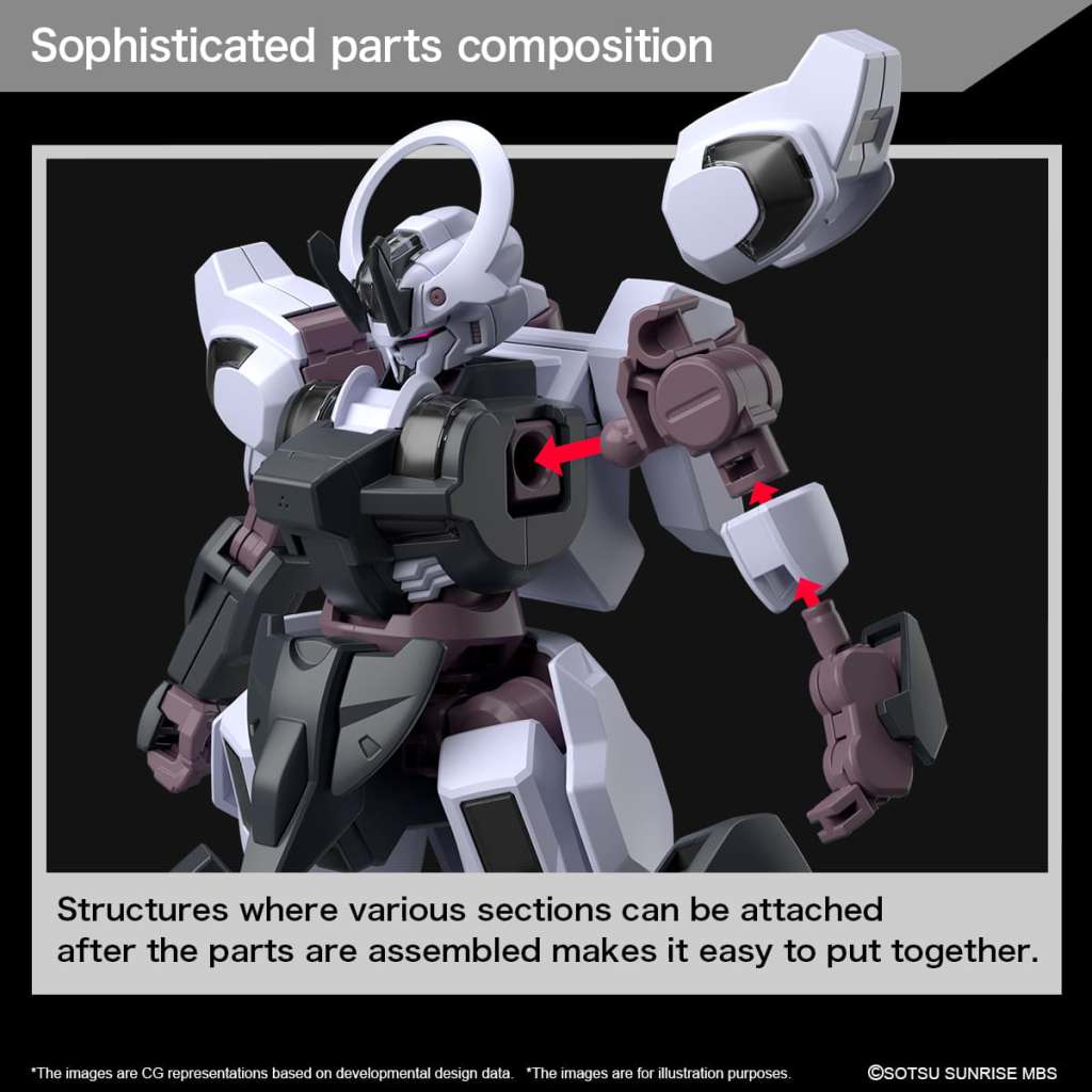 HG Gundam Schwarzette 1/144 - Detaljerad Modellbyggsats bandai model kit gunpla