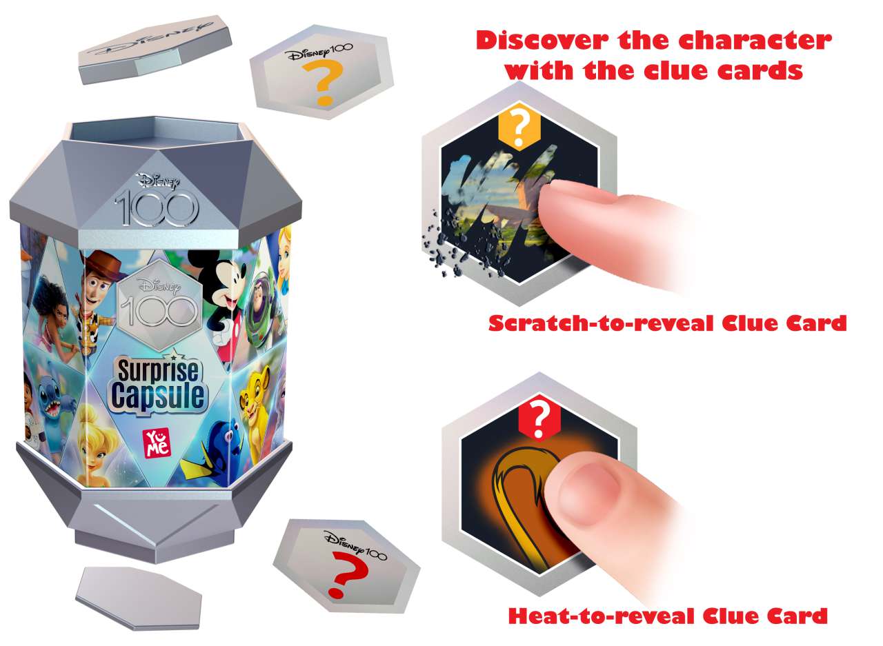 Disney 100-årsjubileum - Surprise Kapslar Serie 1 - Display (12 enheter) yume
