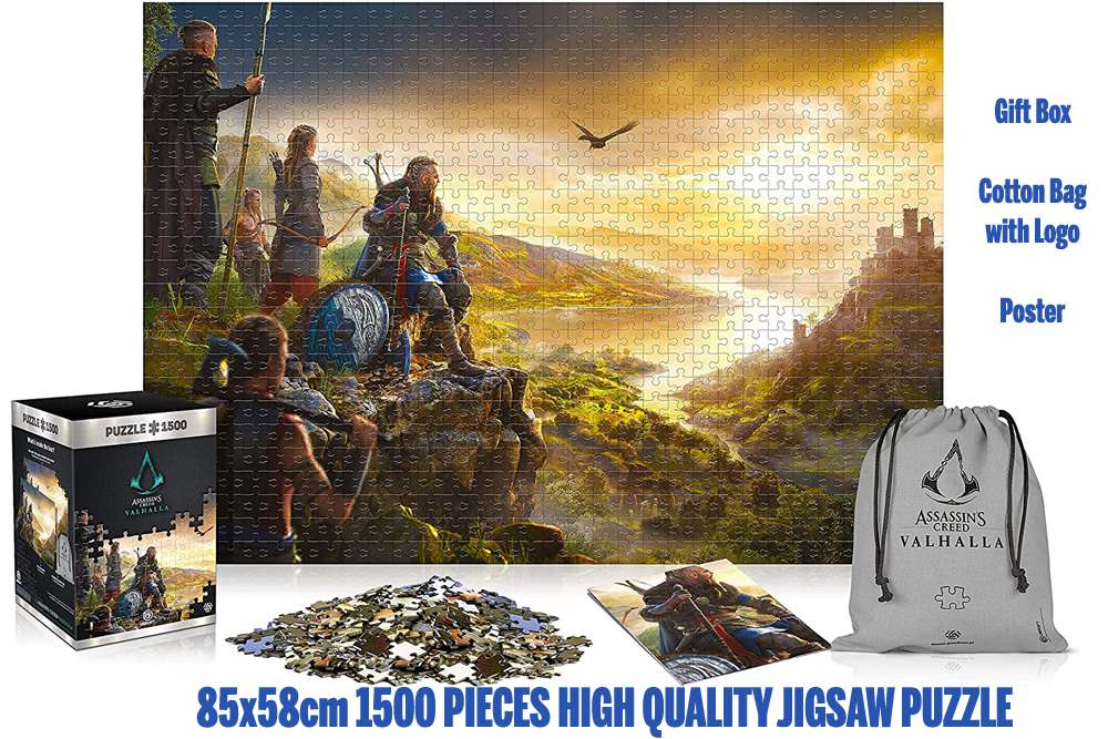 Assassin's Creed Valhalla: England Vista - Premium Edition Jigsaw Puzzle 1500 Pcs cenega