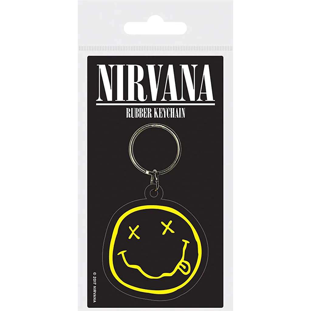 Nirvana Smiley Gummnyckelringar pyramid international